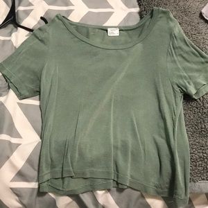 green t shirt